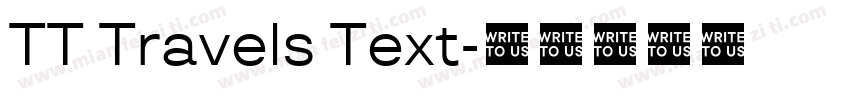 TT Travels Text字体转换